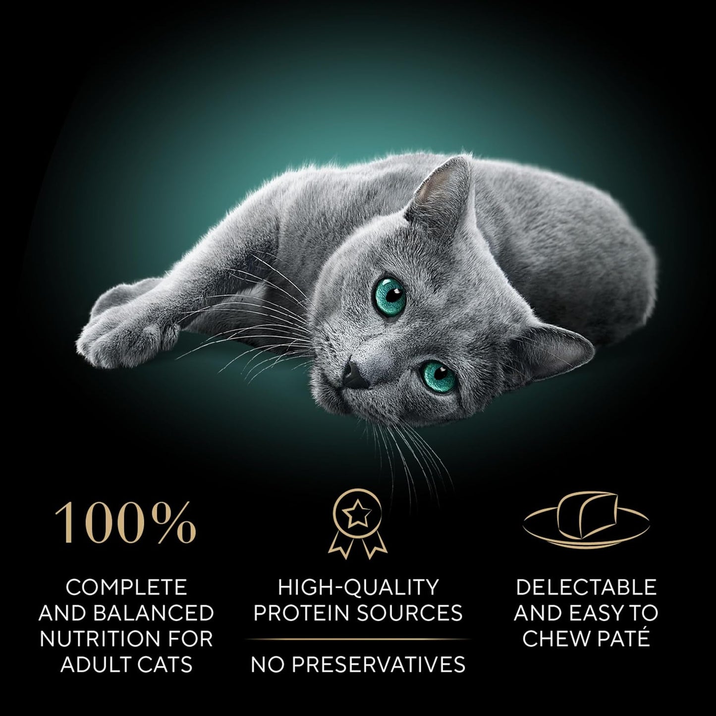 Sheba Perfect Portions Wet Cat Food Pate with Sustainable Salmon, Signature Seafood Entree, and Tender Whitefish and Tuna Entree Variety Pack, 2.6 Oz. Twin Pack Trays (24 Count, 48 Servings)