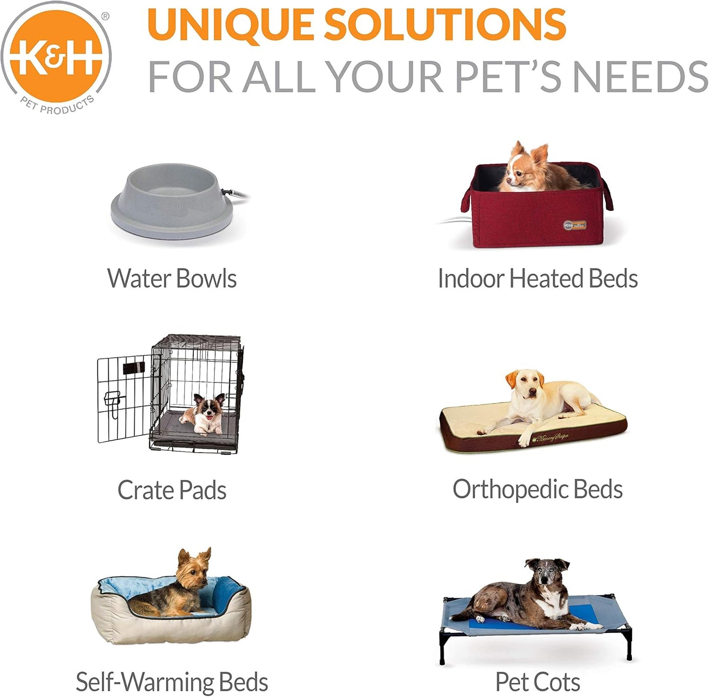 K&H Pet Products Outdoor Elevated Dog Cot, Breathable Cooling Elevated Cot Hammock Pet Bed for XL Dogs, Washable Mesh Cover, Raised Metal Frame, Collapsible, Portable - Extra-Large 50 X 32In Gray