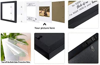 Kcrasan Memorial Picture Frame for Pet Loss Gift - Remembrance Frame for Dog or Cat with Sympathy Tribute Keepsake(9X9 Frame)
