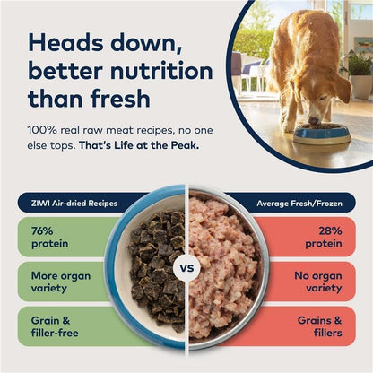 ZIWI Peak Air-Dried Dog Food – Beef - All Natural, High Protein, Grain Free, Limited Ingredient W/ Superfoods (16Oz)
