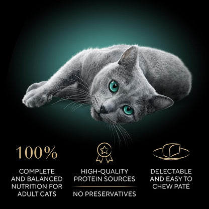 Sheba Perfect Portions Wet Cat Food Pate with Sustainable Salmon, Signature Seafood Entree, and Tender Whitefish and Tuna Entree Variety Pack, 2.6 Oz. Twin Pack Trays (24 Count, 48 Servings)