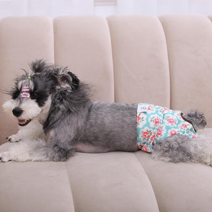 Cutebone Dog Diapers Female Washable Small Medium Large 3 Pack Reusable Doggie Diapers Puppy Period Pants for Doggy Heat Cycle Peeing D14XS