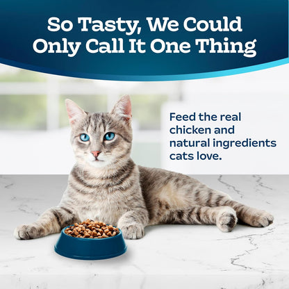 Blue Buffalo Tastefuls Natural Dry Food for Adult Cats, Sensitive Stomach, Chicken & Brown Rice Recipe, 15-Lb Bag