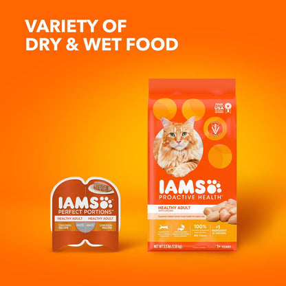 IAMS Proactive Health Adult Healthy Dry Cat Food with Chicken, 22 Lb. Bag