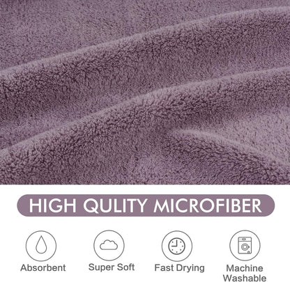 Kinhwa Dog Towel Super Absorbent Pet Bath Towel Microfiber Dog Drying Towel for Small, Medium, Large Dogs and Cats 30Inch X 50Inch Purple