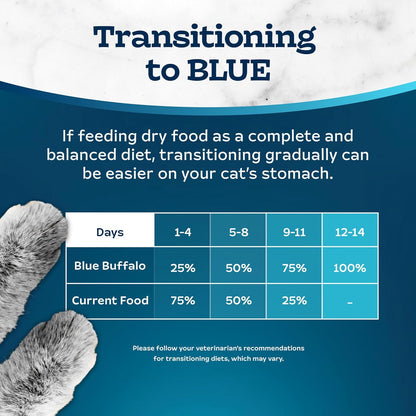 Blue Buffalo Tastefuls Natural Dry Food for Adult Cats, Sensitive Stomach, Chicken & Brown Rice Recipe, 15-Lb Bag