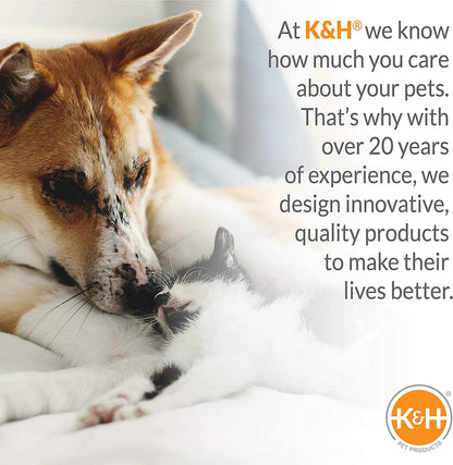 K&H Pet Products Original Bolster Pet Cot Outdoor Elevated Dog Bed with Removable Bolsters - Chocolate/Black Mesh, Large 30 X 42 X 7 Inches