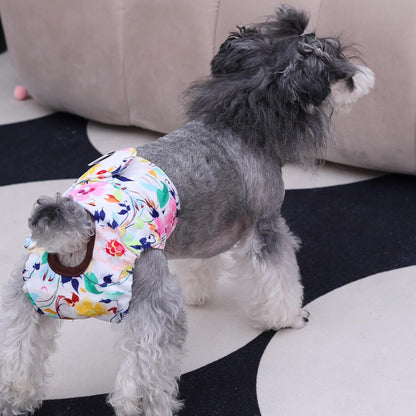 Cutebone Dog Diapers Female Washable Small Medium Large 3 Pack Reusable Doggie Diapers Puppy Period Pants for Doggy Heat Cycle Peeing D14XS