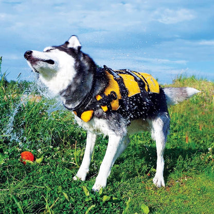Ezydog DFD Dog Life Jacket - Adjustable Swimming Safety Vest with Reflective Trim & Durable Grab Handle - 50% More Flotation Material - Small, Red