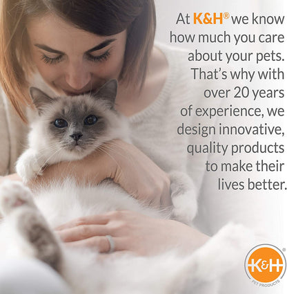 K&H Pet Products Outdoor Cat House for outside Pets, Weatherproof Outdoor Cat House for Ferals, Insulated Kitty Shelter, 2 Doors, Waterproof Removable Floor Pad, Unheated - Olive/Olive